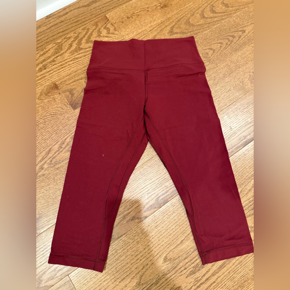 Lululemon Athletica Maroon Leggings